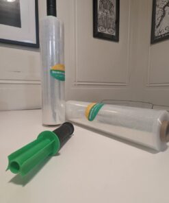 Stretch Film/Wrap with Handles, CreGear 15 Inch x 1000 Feet Shrink Wrap 2 Pack, Industrial Strength Plastic Wrap Roll, Heavy Duty Shrink Film Rolls for Moving Packing Storage Pallet, 60 Gauge, Clear Clear-15*1000*60-2pack 38 61JgX9MjiCL