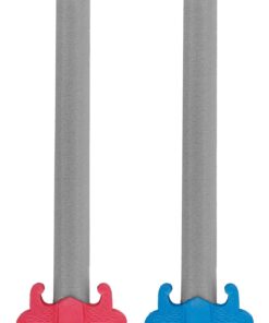 Liberty Imports 2 PCS Giant Foam Swords, Large 1:1 Scale Strong Toy Weapons, Kids Medieval Warrior Knights Pretend Play Safe Fighting Set - Red vs Blue (30 Inches) 12 61JgrOiM25L