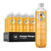 Sparkling Ice, Orange Mango Sparkling Water, Zero Sugar Flavored Water, with Vitamins and Antioxidants, Low Calorie Beverage, 17 fl oz Bottles (Pack of 12) 43 61Jh5mZQerL