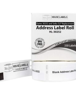 Alternative view of HOUSELABELS Compatible DYMO 30252 Address Labels (1-1/8" x 3-1/2") Compatible with Rollo, Some DYMO LW Printers, 12 Rolls / 350 Labels per Roll