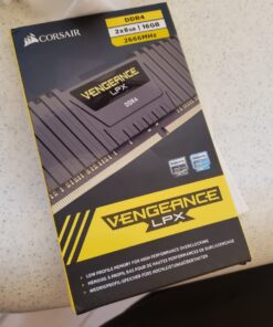 Corsair Vengeance LPX 16GB (2x8GB) DDR4 DRAM 2666MHz (PC4-21300) C16 Memory Kit - Black 16GB Kit (2x8GB) 33 61Jhriqk3QL