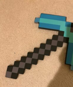 ThinkGeek Minecraft Foam Sword & Pickaxe Combo Set Of 2, Gray/Black, One Size 8 61JjC4W83YL