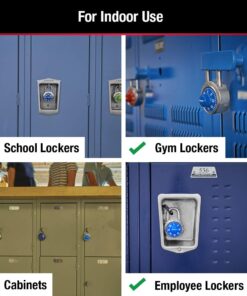 Combination Lock for Gym Lockers – Master Lock Locker Combination Padlock, Pack, Blue – The Ideal Combo Lock for School/Gym Locker Security 14 61JjGxOfCBL