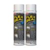 Flex Seal, 14 oz, 2-Pack, White, Stop Leaks Instantly, Waterproof Rubber Spray On Sealant Coating, Perfect for Gutters, Wood, RV, Campers, Roof Repair, Skylights, Windows, and More 2 61JlKS3p12L