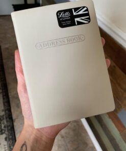 Letts Pastel A6 Address Book, White Paper, 192 Pages, 5.75 x 4.125 x 0.375 inches, Stone (B090035) 8 61JlRMP90ML