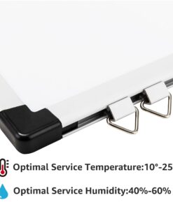 Amazon Basics Whiteboard Drywipe Magnetic with Pen Tray and Aluminium Trim, 90 cm x 60 cm (WxH) 60 cm x 90 cm 14 61JnhOQlknL