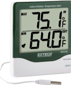 Alternative view of Extech 401014A Big Digit In/Outdoor Thermometer with Alarm