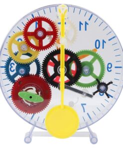 Lily's Home Do-It-Yourself Children's First Puzzle Clock Kit, No Batteries Required, Learn How Clock Gears Work, Colorful and Educational Gift for Kids, Multi-Colored (31 Pieces) 15 61Jp3mcxE1L