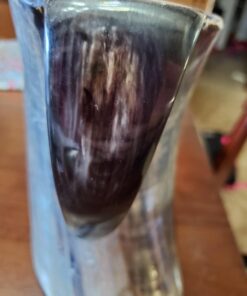 AleHorn Original Handcrafted Authentic Viking Drinking Horn Tankard for Beer Mead Ale - Genuine Medieval Inspired Stein Mug Food Safe Vessel with Handle (XXL - 30oz, Durable Resin Base) XXL - 30oz 26 61JpAxGG8eL