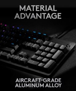 Logitech G513 RGB Backlit Mechanical Gaming Keyboard with GX Blue Clicky Key Switches (Carbon) 25 61JpTrZnTDL