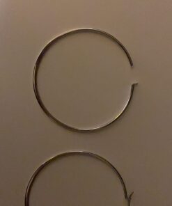 Amazon Essentials Gold Plated or Stainless Steel Flattened Hoop Earrings 70 mm 25 61JrB9ypgRL