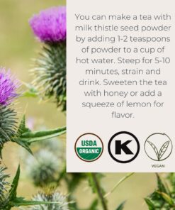 Starwest Botanicals Organic Milk Thistle Seed Powder, 1 Pound 10 61JratxQ JL