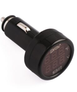 DROK Digital Voltage 10-170 Degree Fahrenheit Temperature Monitor Tester Multimeter Car Motorcycle Battery Voltmeter Thermometer Detector 2in1 12V 24V Power Temp Volt Testing Gauge 14 61Js7KpChbL