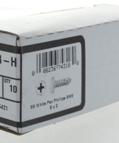 The Hillman Group 44447 8 x 3-Inch White Pan Head Phillips Sheet Metal Screw, Stainless Steel, 10-Pack 5 61Js7iHbpIL