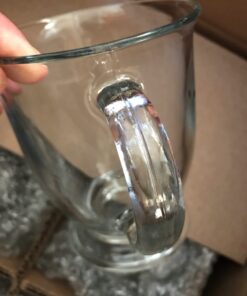 Anchor Hocking 16-oz Café Glass Coffee Mugs, Clear, Set of 6 33 61Jt5Uqy yL