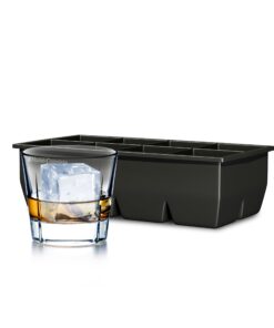 Home-Complete Large Ice Cube Molds-Silicone Tray Makes 8, 2”x2” Big Cubes-BPA-Free and Flexible-Chill Water, Lemonade, Cocktails, Or Any Beverage 2"x2"(1 Pack) 28 61JvK71muCL