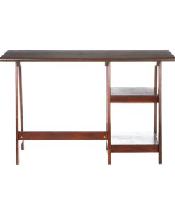 SEI Furniture Langston Spacious A Frame 2 Fixed Shelves Desk, Espresso 29 61JvZN3fZpL
