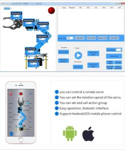 LewanSoul Robotic Arm Kit 6DOF Programming Robot Arm with Handle PC Software and APP Control with Tutorial 20 61Jvu9yQe3L