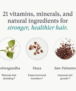 Nutrafol Women's Balance Hair Growth Supplements, Ages 45 and Up, Clinically Proven Hair Supplement for Visibly Thicker Hair and Scalp Coverage, Dermatologist Recommended - 3 Month Supply, Pack of 3 23 61Jw7WSmwrL