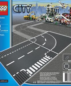 Alternative view of LEGO City Town T-Junction and Curve Plate 7281 Building Kit