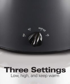3 Quart Slow Cooker - Size for Cooking a 3 lb Chicken or 2 lb Roast - Dishwasher-Safe(Matte Black) 10 61JwOHaCNpL