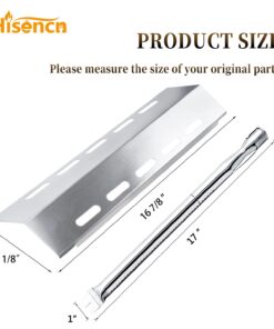 Alternative view of Hisencn Replacement Parts for Ducane 30400042, 30400043, 30558501 Gas Grill,Stainless Steel Burner Tube, Heat Plates Tent Shield, 19 3/4'' Cooking Grid Grates for Ducane 5 Burner Replacement Parts 5 Burner+5 Heat plate+ 3 Grids