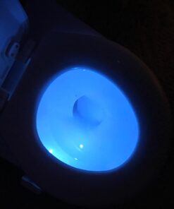 LumiLux Toilet Light with Motion Detection Sensor - 16-Color LED Bathroom Toilet Bowl Light (White) 1 Pack 38 61JydAMklpL