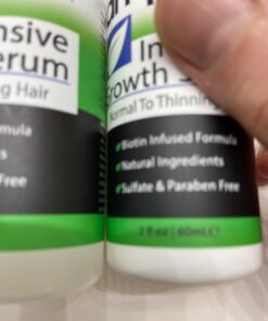 Intensive Biotin Hair Growth Serum - Spray - Hair Loss, Receding Hairline & Pattern Baldness Treatment For Women & Men With Thinning Hair - Dht Blocker - Sulfate-Free by Amplixin (2oz) Biotin Serum 33 61JzZh4eaJL 2