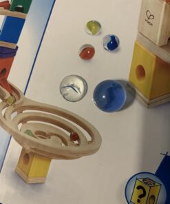 Hape Quadrilla Race to the Finish Marble Run Blocks, Multicolor , 13.8 x 3.1 x 14.2 inches 21 61K15RAr6L