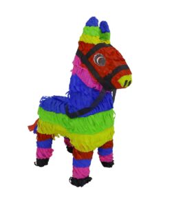 Alternative view of Lytio Miniature Donkey Multicolored Mini Burro Shaped Pinata (3-Pack Piñata) Ideal and Fun for Parties, Mexican or Animal Themed Celebrations (Mini Burrito)
