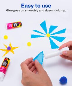 Avery Glue Stic White, 0.26 oz., Washable, Nontoxic, Permanent Adhesive, 1 Glue Stick (00161) 1 stick 11 61K3PAJASPL