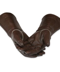 Historical Emporium Men's Victorian Driving/Cosplay Leather Gauntlets Large Brown 6 61K4fuq69iL