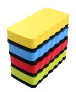 Z ZICOME 4 Pack Magnetic White Board Eraser for Home, School and Office - 4 X 2.3 X 0.8 Inch 19 61K4hHi7UWL