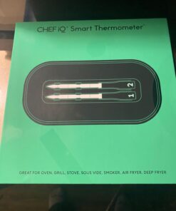 CHEF iQ Smart Wireless Meat Thermometer with 2 Ultra-Thin Probes, Unlimited Range Bluetooth Meat Thermometer, Digital Food Thermometer for Remote Monitoring of BBQ Grill, Oven Hub + 2 Probes (2023) 78 61K6AVjZL7L