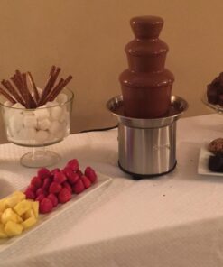 Sephra Select Chocolate Fountain Small 16-Inch Chocolate Fountain Machine for Melting Chocolate, Stainless Steel Heated Basin Chocolate Fountain for Kids and Parties, Whisper Quiet Motor, 4 To 6 LBS Select 16" Home Fountain 30 61K6X9ujMZL