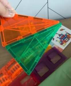 60 PCS Magnetic Building Tiles Kids Toys STEM Magnetic Blocks Sensory Toys Kids Games Magnet Building Toys for Boys and Girls Aged 3+, Kids Brain Development Preschool Kindergarten Toddler Toys 69 61K83H2 WoL