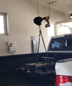 WARN 101575 Handheld Portable Drill Winch with 40 Foot Synthetic Rope: 750 lb Pulling Capacity , Gray 750 lb. Capacity Synthetic Rope 19 61K9Tu6TfZL