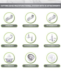 Braun FP3020 12 Cup Food Processor Ultra Quiet Powerful motor, includes 7 Attachment Blades + Chopper and Citrus Juicer , Made in Europe with German Engineering, White 26 61KBV4Kr4RL