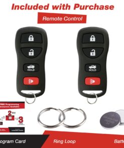 Alternative view of KeylessOption Keyless Entry Remote Control Car Key Fob for Nissan Infiniti KBRASTU15 (Pack of 2) Black