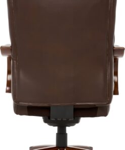 La-Z-Boy Delano Big & Tall Executive Office Chair, High Back Ergonomic Lumbar Support, Bonded Leather, Brown 48 61KCorF060L 1