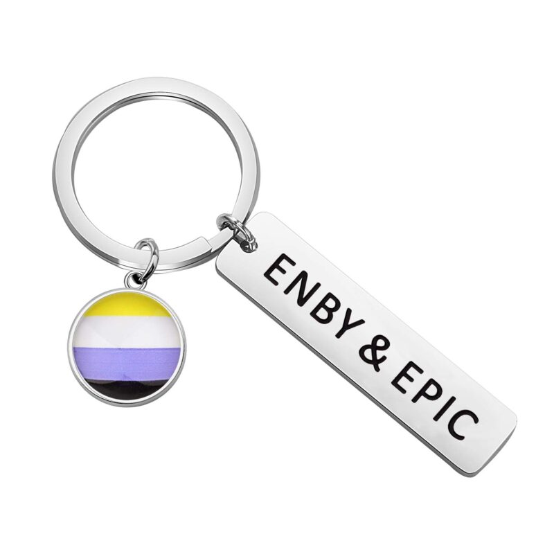 Catalog 7 CENWA Non-Binary Gift LGBTQIA Gay Enby Lesbian Gender Fluid Non Binary Pride Queer Gift Non Binary Flag Enby And Epic Enby & Epic K