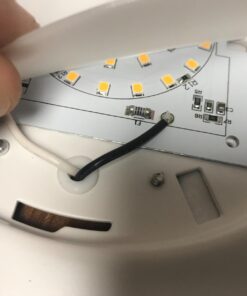 PARMIDA (12 Pack) 5/6 Inch Dimmable LED Disk Light Surface Flush Mount 15W, UL Listed, Recessed Retrofit Ceiling Lights, Energy Star, Installs into Junction Box Or Recessed Can,1050lm - 3000K 3000k (Soft White) 30 61KEDCAMOPL