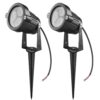 LemonBest 2pcs LED Landscape Garden Wall Yard Path Pond Flood Spot Light Outdoor IP65 Decorative Lamp Cool White 12V 4 61KFXGb90VL