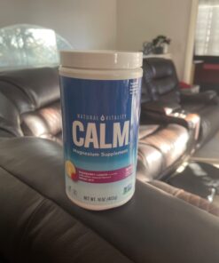 Natural Vitality Calm, Magnesium Citrate Supplement, Anti-Stress Drink Mix Powder - Gluten Free, Vegan, & Non-GMO, Raspberry Lemon, 16 oz 16 Ounce (Pack of 1) 64 61KGBg3FQHL