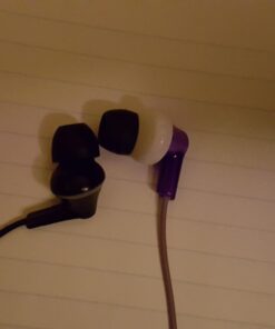 Panasonic ErgoFit Wired Earbuds, In-Ear Headphones with Microphone and Call Controller, Ergonomic Custom-Fit Earpieces (S/M/L), 3.5mm Jack for Phones and Laptops - RP-TCM125-K (Black) Black With Mic 45 61KGa2sC0L