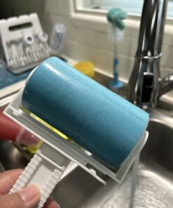 iLifeTech Reusable Sticky Picker Set Cleaner Lint Roller Pet Hair Remover Brush, Blue 4" Medium Set 49 61KGuJaDgML