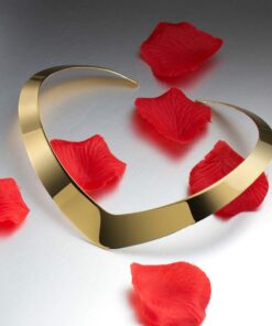 Carweilon High Polished Stainless Steel Necklace Love Choker Heart Shape Women Statement Jewelry Gold 17 61KHF0f8xL