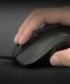 BenQ Zowie ZA12-C Symmetrical Gaming Mouse for Esports |Weight-Reduced | Paracord Cable & 24-Step Scroll Wheel for More Personal Preference| Driverless | Matte Black Coating | Medium Size ys/m 15 61KHxoK wuL
