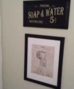Vintage Bath Advertising Wall Art | Americana Collection | Bathroom Laundry Room Decor | 7 1/2 x 14 Inch 31 61KIMaGnTcL