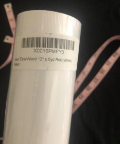 Siser EasyWeed Heat Transfer Vinyl 11.8" x 15ft Roll (White) - Compatible with Siser Romeo/Juliet & Other Professional or Craft Cutters - Layerable - CPSIA Certified White 40 61KIXupmltL